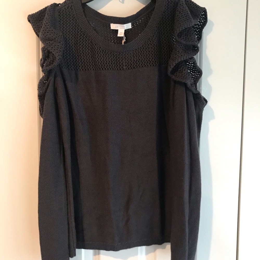NWT Lauren Conrad Cold Shoulder Sweater, Medium